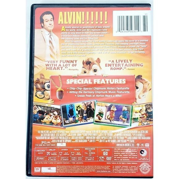 Alvin and the Chipmunks (2007 Film) [DVD] - Picture 3 of 3